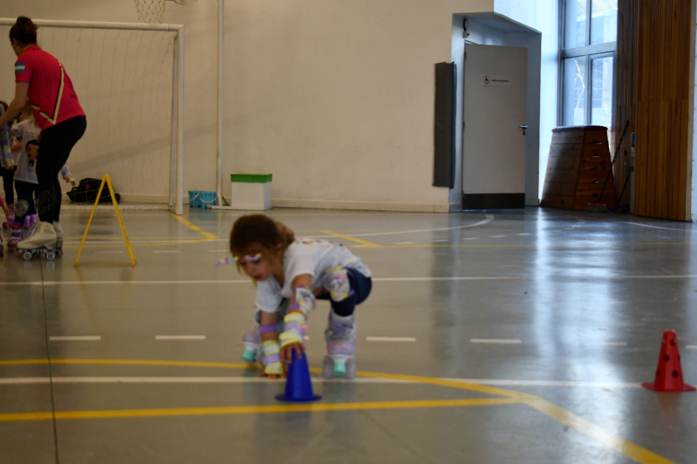 Práctica de destrezas en patines
